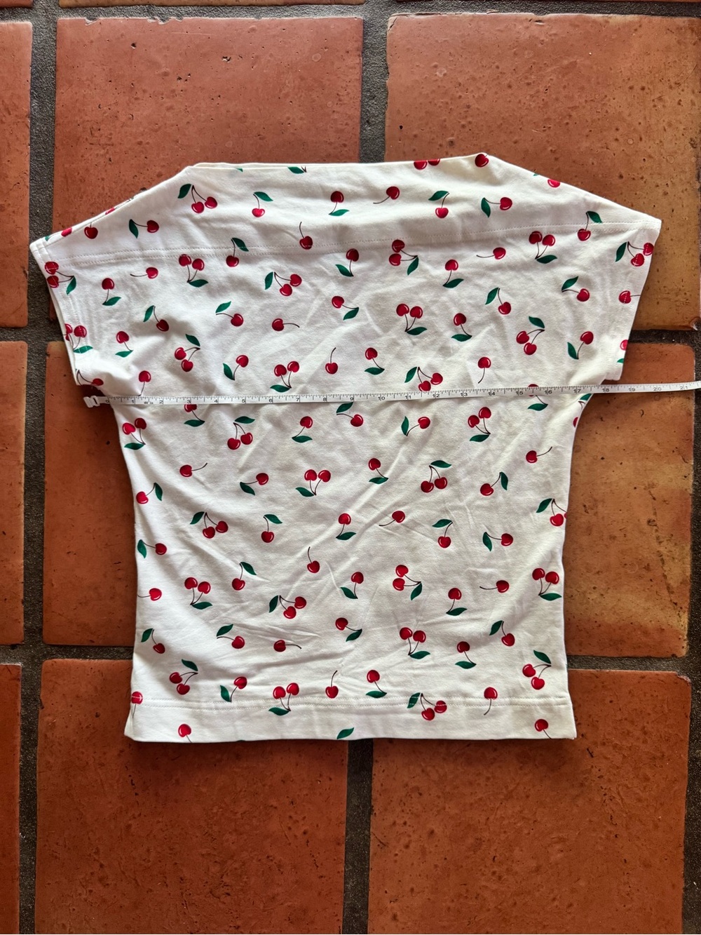 Vivien of Holloway Cherry Slashneck Top